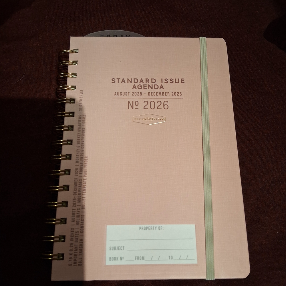 Standard Issue Agenda with Elastic Band